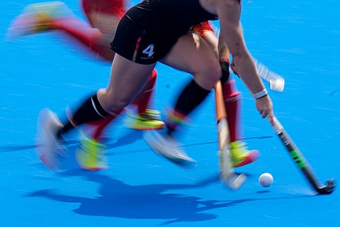 Field hockey between China and Germany
